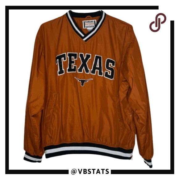 Vintage Foot Locker Men's Texas Longhorns Pullover Sport Jacket Orange Medium - Picture 1 of 5